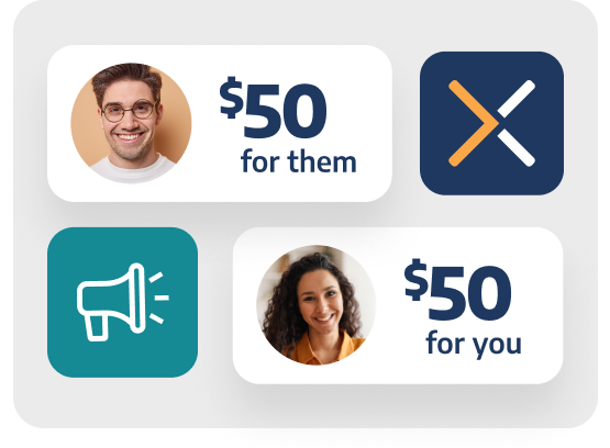 <h2>Refer a Friend for $50</h2>