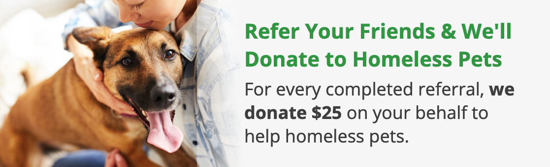 Refer Your Friends to Help <br>Homeless Pets</br>